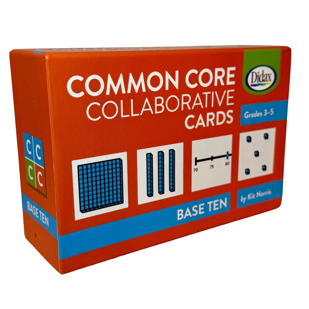 Didax Common Core Collaborative Cards Base Ten Grades 3-5 Math Activity 211394 *